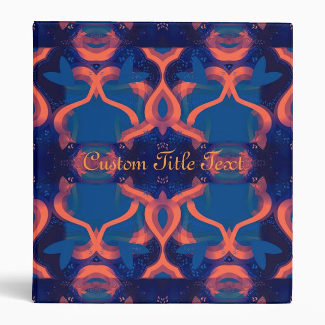 Damask Exotica Art Album Portfolio Binder (Front)