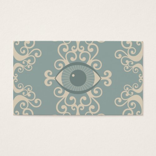 Damask Eyeball Psychic Reader Cards Business Card Template