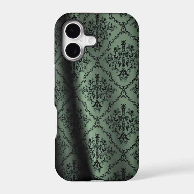 Damask Fabric Iphone Case (Back)