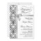 Damask Faux Silver Ribbon Rehearsal Dinner