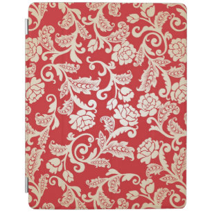 Damask floral background pattern iPad smart cover