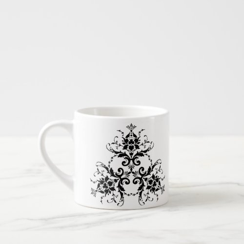 damask_floral_flower_flourish espresso cup