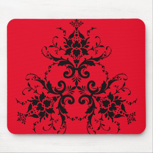 damask_floral_flower_flourish mouse pad