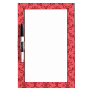 Damask floral pattern Dry-Erase board