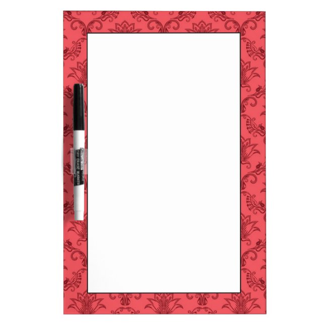 Damask floral pattern Dry-Erase board (Front)