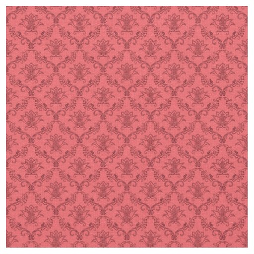 Damask floral pattern fabric
