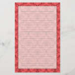Damask floral pattern stationery