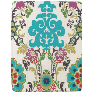 Damask Floral Patterns Plum Turquoise iPad Smart Cover