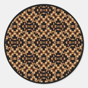 Damask French Lace Classic Round Sticker