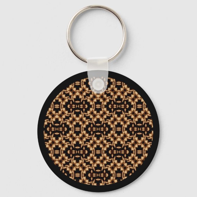 Damask French Lace Keychain (Front)