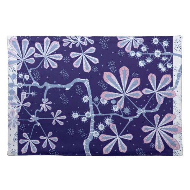 Damask Frost Flower Placemats (Front)