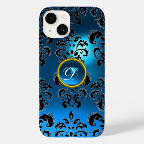 DAMASK GEM MONOGRAM blue Case_Mate iPhone 14 Case