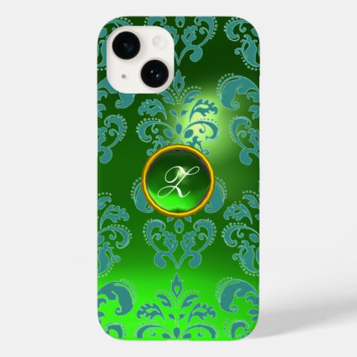 DAMASK GEM MONOGRAM green Case_Mate iPhone 14 Case