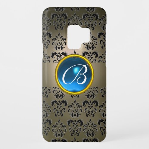 DAMASK GEM MONOGRAM grey black blue Case_Mate Samsung Galaxy S9 Case