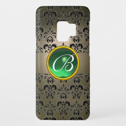 DAMASK GEM MONOGRAM grey black green Case_Mate Samsung Galaxy S9 Case