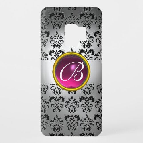 DAMASK GEM MONOGRAM white black pink Case_Mate Samsung Galaxy S9 Case