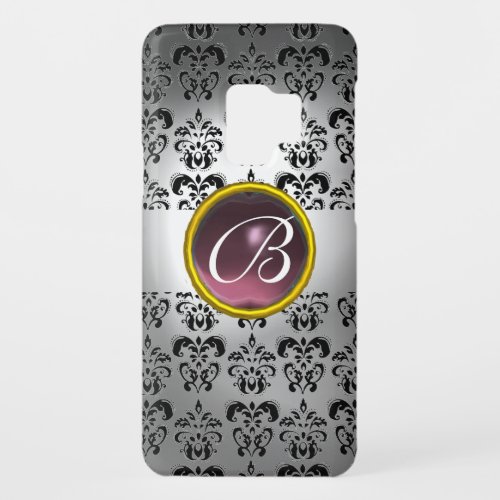 DAMASK GEM MONOGRAM white black purple Case_Mate Samsung Galaxy S9 Case