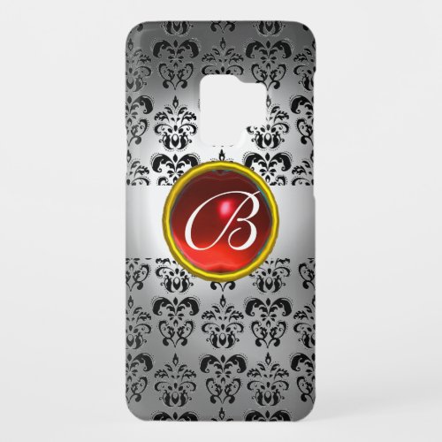 DAMASK GEM MONOGRAM white black red Case_Mate Samsung Galaxy S9 Case