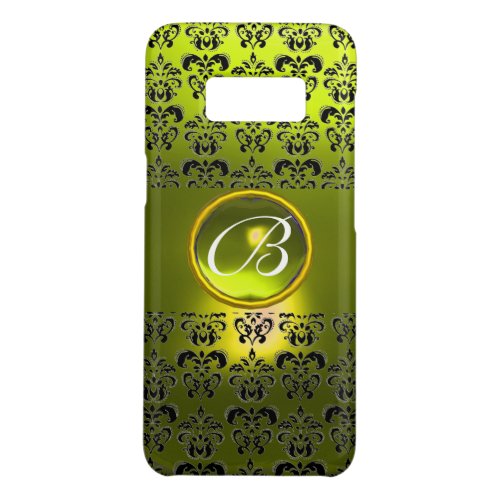 DAMASK GEM MONOGRAM Yellow Case_Mate Samsung Galaxy S8 Case