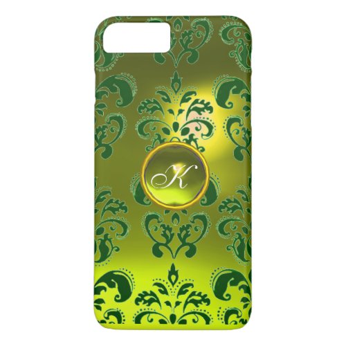 DAMASK GEM MONOGRAM yellow green iPhone 8 Plus7 Plus Case