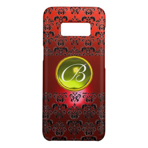 DAMASK GEM MONOGRAM Yellow red Case_Mate Samsung Galaxy S8 Case