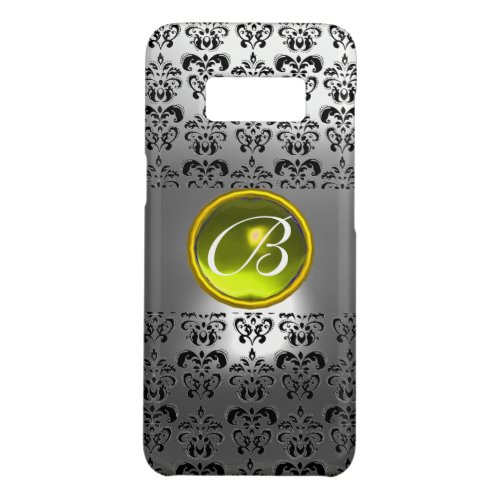 DAMASK GEM MONOGRAM Yellow white crystal Case_Mate Samsung Galaxy S8 Case