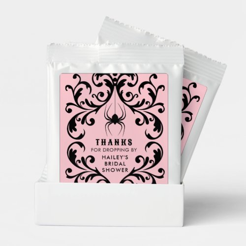 Damask Glam Spider  Thanks Bridal Shower Margarita Drink Mix