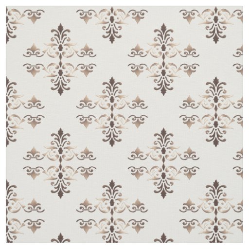 Damask golden element. fabric