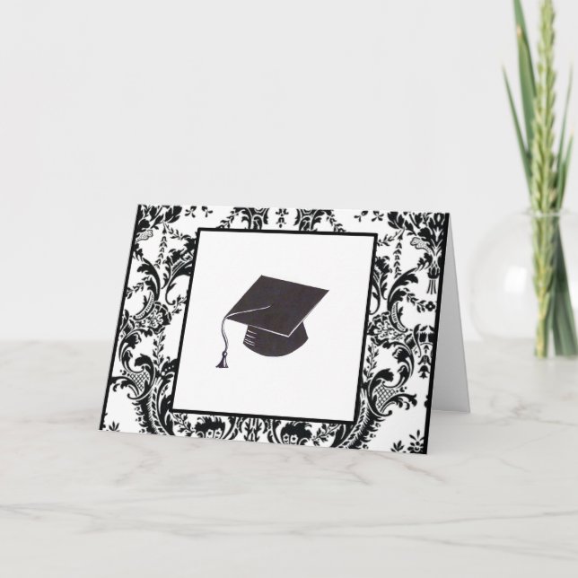 Damask Graduate Congratulations Card (Front)