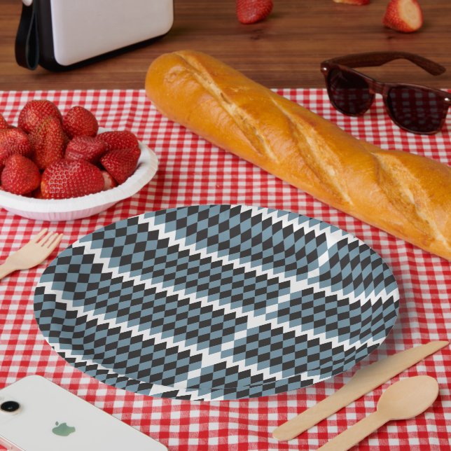 damask graphics grass illustration high, paper plates (Picnic)