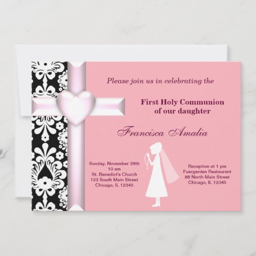 Damask Holy Communion Custom Announcements