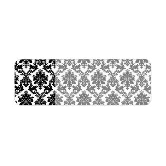 Damask home decor label