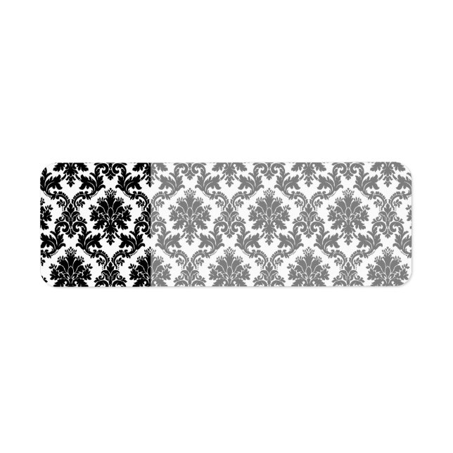 Damask home decor label (Front)