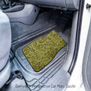 Damask In Perspective Car Mat