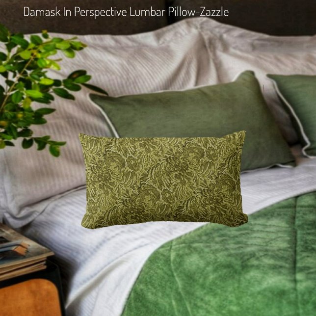 Damask In Perspective  Lumbar Pillow (Creator Uploaded)