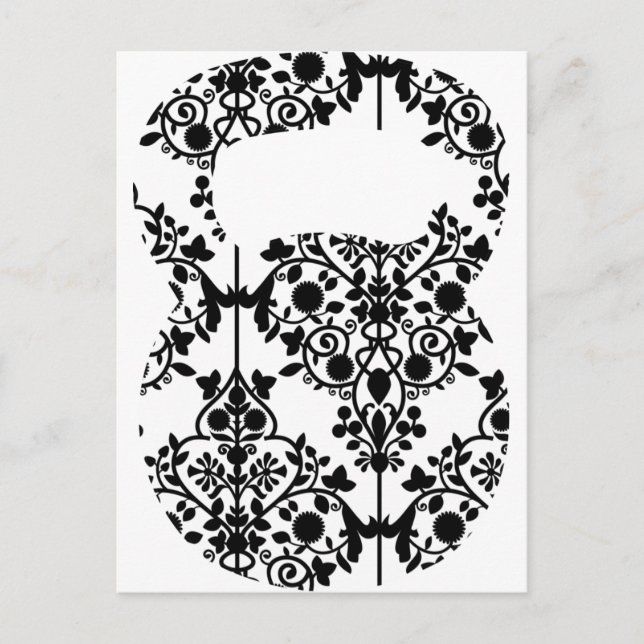 Damask Kettlebell Postcard (Front)