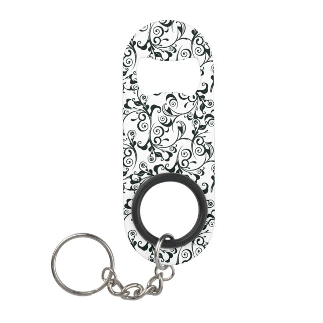 Damask Keychain Bottle Opener (Front)