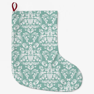 Damask Large Christmas Stocking