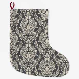 Damask Large Christmas Stocking