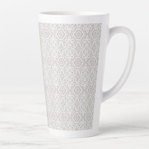 damask latte mug