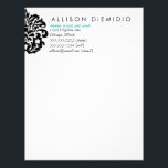Damask Letterhead<br><div class="desc">www.blushprintables.etsy.com</div>