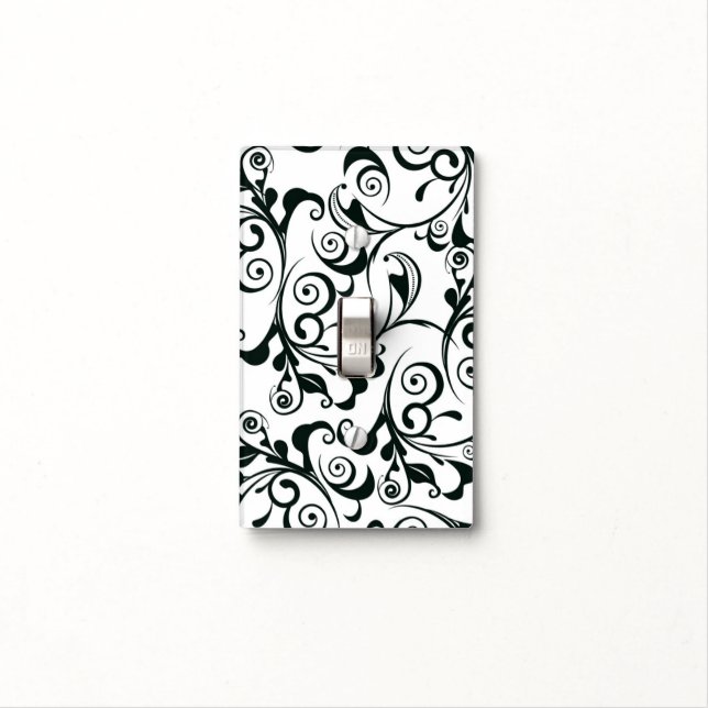 Damask Light Switch Cover (In Situ)