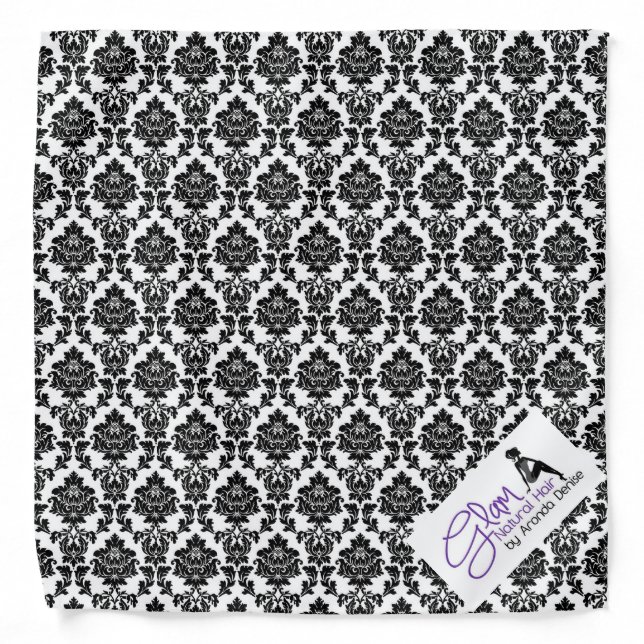 Damask Logo Bandana Style Scarf (Front)