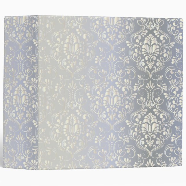 Damask luxury vintage 3 ring binder (Front/Spine)