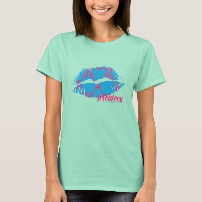 Damask Magenta-Aqua T-Shirt (Front)