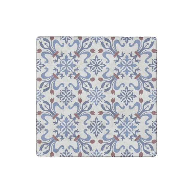 Damask Majolica Pottery Tile Design (Front)