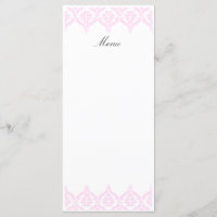 Damask Menu Template