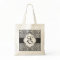 Damask Monogram Bridesmaid Tote Black Handles