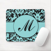 Damask Monogram Mouse Pad (With Mouse)