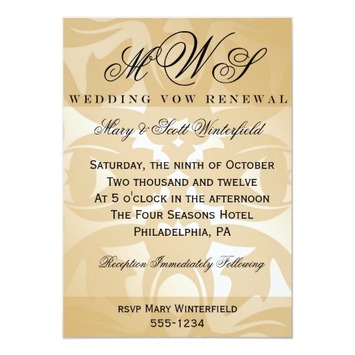 Vow Renewal Ceremony Invitations 5